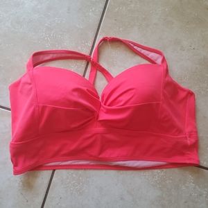 Torrid neon coral swim top